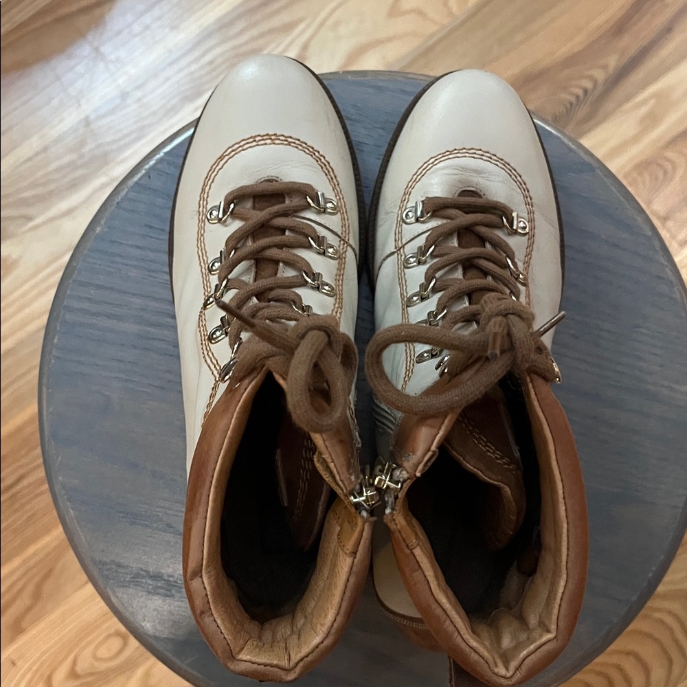 Pikolinos Leather Hiking Style Ankle Boots Women’s size 9.5 (40) Beige/Tan - Picture 5 of 11
